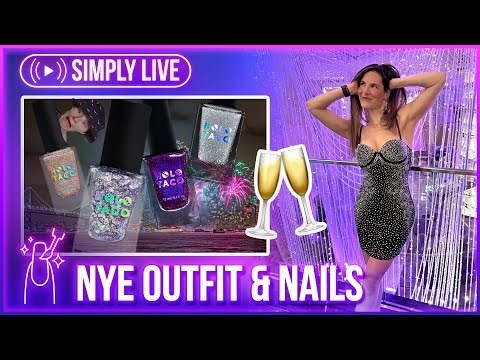Painting New Year's Nails🍾 (goodbye 2025!!!!) 🔴LIVE