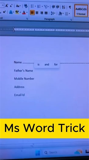 🕒 Save time with this MS Word trick! 💡 Watch and learn how to boost your productivity in just a few clicks. What’s your favorite time-saving tip? Let us know in the comments! #MicrosoftWord #ProductivityHacks #TimeSaver #TechTips #OfficeHacks #Shortcuts #trendingreel #NGOs #trendingpost #computershortcuts #asmitafoundation #viral #computers | Asmita Foundation