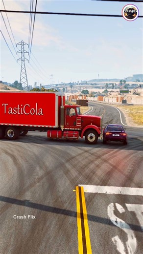 Realistic Highway Car Crashes🚗💥 #realisticcarcrashes #carcrashes #beamngdrive
