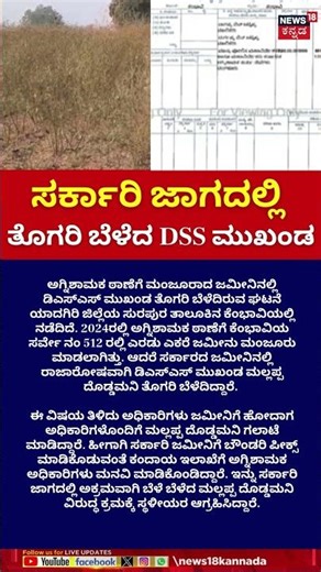 DSS Leader Farming In Govt Land | ಸರ್ಕಾರಿ ಜಾಗದಲ್ಲಿ ತೊಗರಿ ಬೆಳೆದ DSS ಮುಖಂಡ | N18S