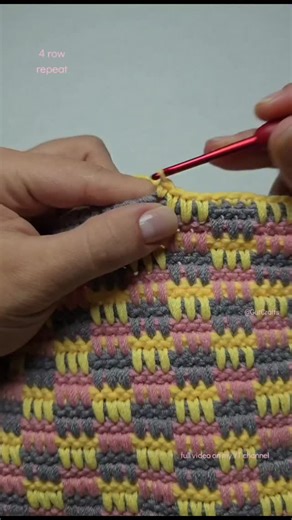 GuTCrafts on Instagram: "Spike Stitches 4 Row Repeat Crochet Pattern | Crochet Stitches"