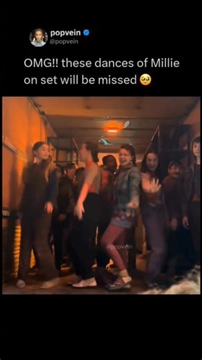 Millie bobby Brown dances on the set will be missed 🥹 | stranger things season 5 |