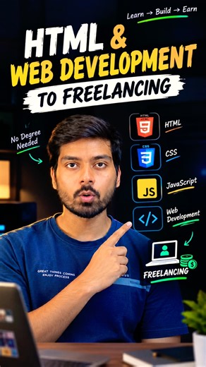 HTML + Web Development Free Courses | Start Freelancing