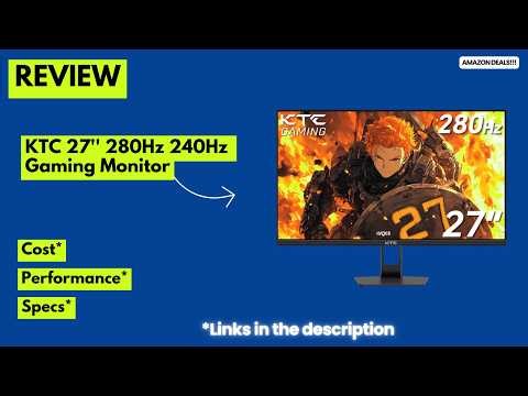KTC 27" 280Hz Gaming Monitor Review: The FASTEST Budget VA Panel? | 1ms GTG & 4000:1 Contrast