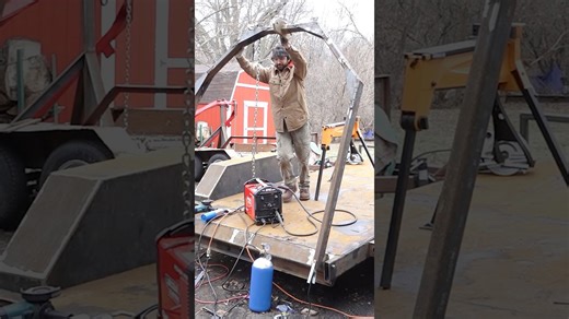 Building the loading arch for my trailer