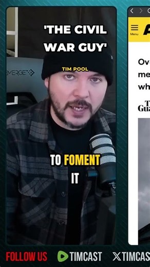 Tim Pool on being called 'the civil war guy': 42 videos out of 10,000 #shorts #timpool #timcast