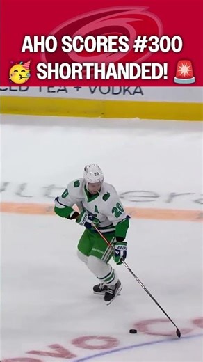 Aho's 300th is a shorthanded BEAUTY! 😍