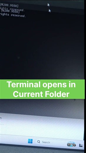 Type cmd in File Explorer & open Terminal instantly! 🤯 #Windows11 #WindowsTips #Shorts