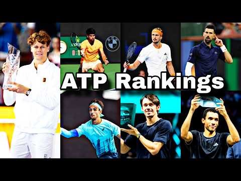 Tennis ATP Men Singles Rankings updated on 30th March 2026 #trending #rankings #tennis