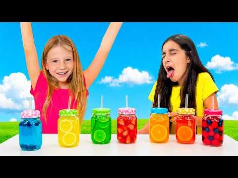 Nastya and Evelyn Back to School Challenge with Dad