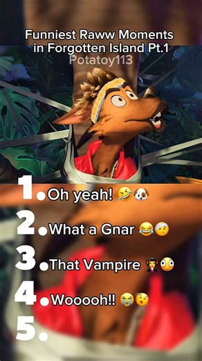 Funniest Raww Moments in Forgotten Island Pt.1 🐺😈🪽 no.4 is so woooh!!🤣👀)