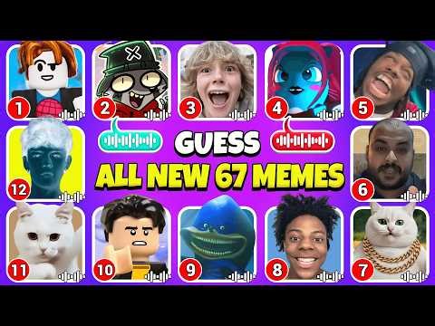 Guess ALL New 67 Memes | Guess The Meme Original vs Edit | 67, 2721, 421, 67 Remake