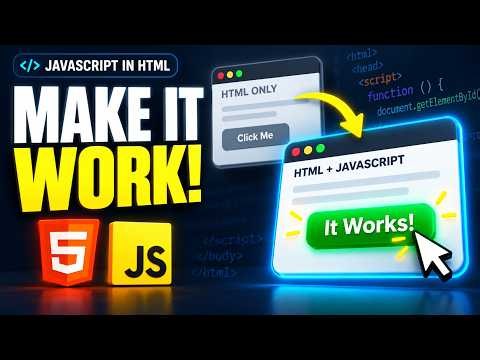 JavaScript in HTML Explained: Make Your First Website #coding #programming #tech #technology