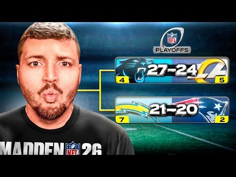 2026 NFL Playoffs, but its decided by Madden