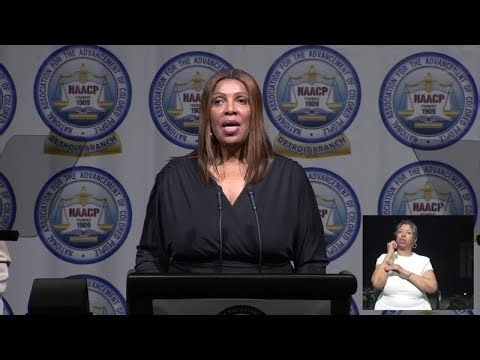 New York AG Letitia James speaks at Detroit NAACP dinner