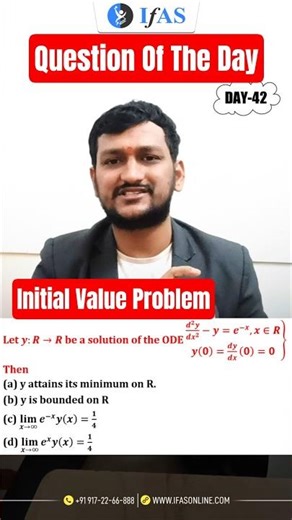 Initial Value Problem | Differential Equations | IIT JAM Maths & CUET PG Maths