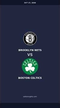 #Shorts Boston Celtics vs Brooklyn Nets Prediction - Oct 27, 2026