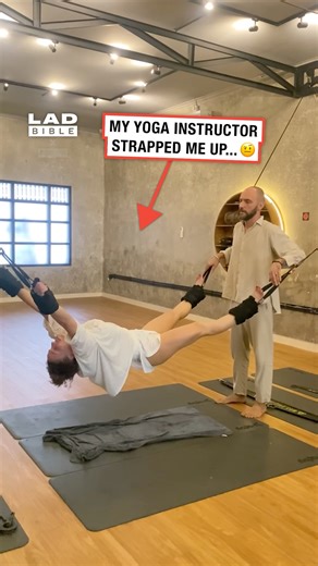 Every part of my body was being stretched 😲 #yoga #fitness | LADbible