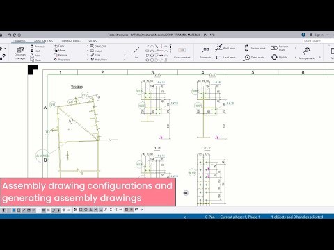 Assembly drawing configurations and generating assembly drawings