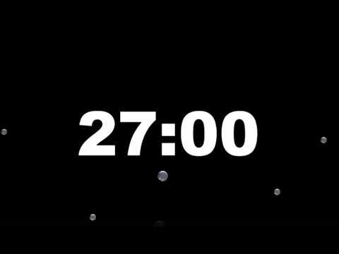 27 Minute Timer with Alarm | Full Screen Minimalist Countdown (HD) – ClockUnit