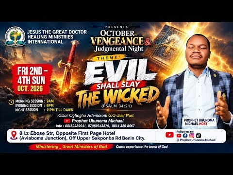 🔥 OCTOBER VENGEANCE & JUDGMENTAL NIGHT — LIVE! 🔥