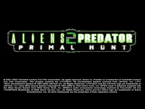 Alien Versus Predator 2: Primal Hunt - Full playthrough no commentary - Opening