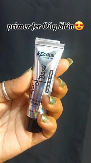 Best Mattifying Primer for Oily Skin🥶 | Recode Ace of Base Review #hydratingprimer #record #shorts