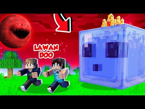 KITA DITERROR BLOODMOON DAN LAWAN BOSS SLIME DI MINECRAFT!!! - SURVIVAL CIHIL #13
