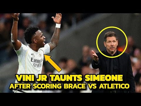 Vinicius Jr TAUNTS Simeone After BRACE! Real Madrid 3-2 Atletico Madrid | Vini's Revenge
