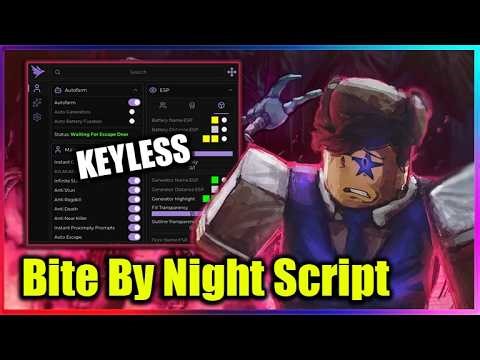 [⭐BEST] Bite By Night Script - Auto Generator, Kill Player, ESP Settings (NO KEY !!)