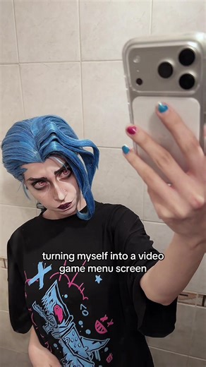 had to do this trend with jinx #arcane #jinx | arcane jinx