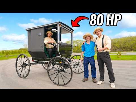 Motor Swapped Amish Buggy!