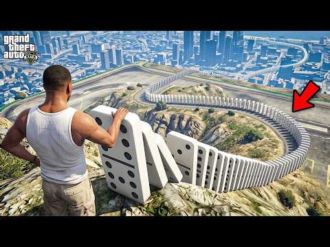 GTA 5 : Franklin Making The Biggest Domino Effect In GTA 5 ! (GTA 5 Mods)