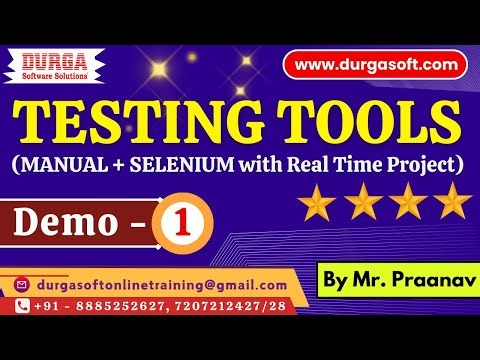 TESTING TOOLS tutorials || Demo - 1 || by Mr. Praanav On 05-01-2026 @11AM (IST)