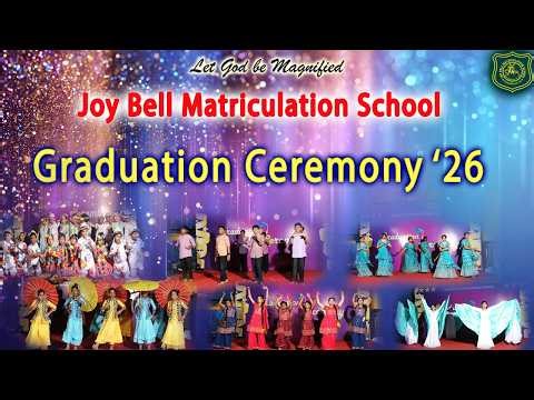 Kindergarten Graduation Ceremony'26 || Joy Bell Matriculation School ||
