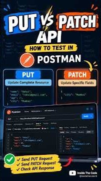 PUT vs PATCH API in Postman 🚀 | Test REST APIs Like a Pro #coding