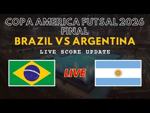 Brazil vs Argentina Live Scores | Copa America Futsal 2026 Final
