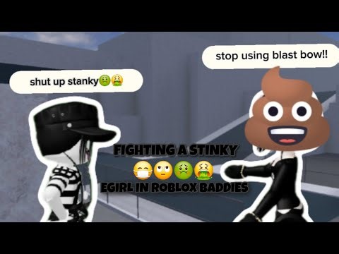 FIGHTING A STINKY E-GIRL IN ROBLOX BADDIES {IPAD GAMEPLAY}