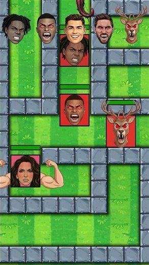 New Maze Challenge : RONALDO x MESSI x THE DEER x GEORGINA - Who Will Win ? #mazechallenge