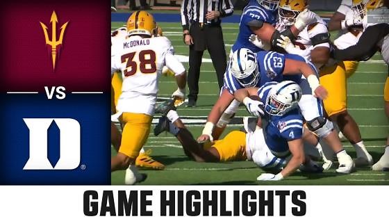 Arizona State vs. Duke Game Highlights | 2025 ACC Football