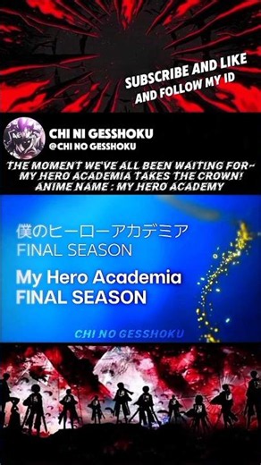 ​The moment we've all been waiting for—My Hero Academia takes the crown! #myheroacademia #amv #anime