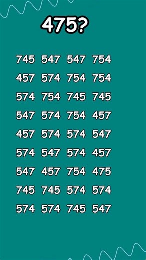 "Challenging Math Puzzle: Can You Find 475? | Number Puzzle Game"