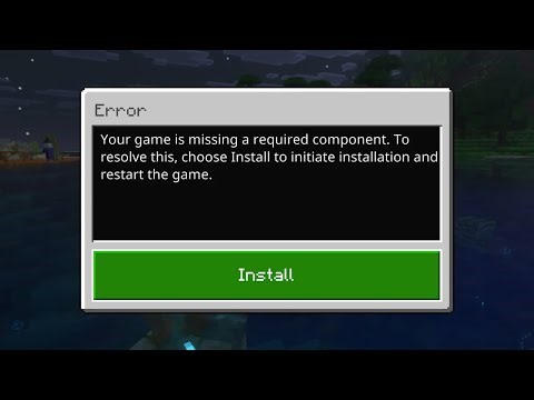How to Fix Minecraft Missing Required Component Error