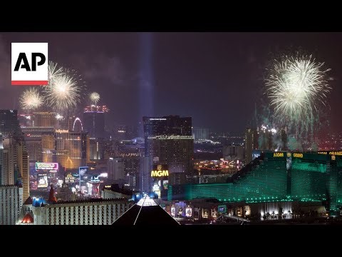 Las Vegas welcomes New Year 2026 with spectacular fireworks show