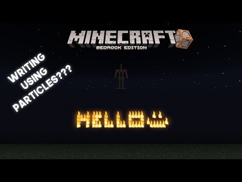 Text particle with command - Minecraft Bedrock Tutorial