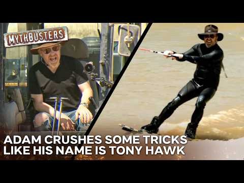 Is It Possible For An Excavator To Perform Acrobatic Stunts? | MythBusters