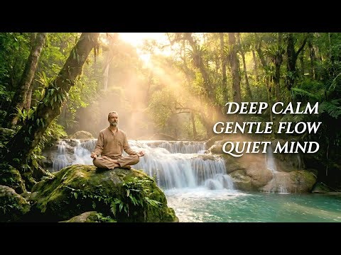 Vibraphone Meditation Music with Waterfall Visuals for Mindful Relaxation