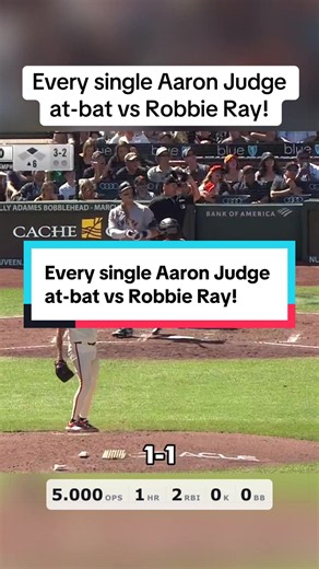 Judge owns everybody!! Every single Aaron Judge at-bat vs Robbie Ray! #TikTokCampaign #baseball #yankees #mlb #aaronjudge