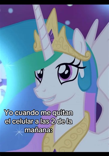 Celestia en My Little Pony: Humor y Reflexiones Nocturnas
