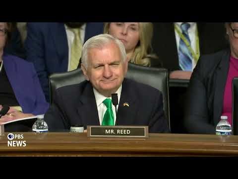 WATCH: Sen. Reed questions Hegseth and Caine on Iran war, defense spending